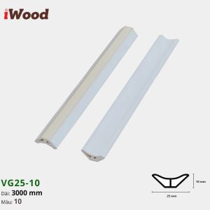 Nẹp Nhựa Góc Âm Iwood VG25-10