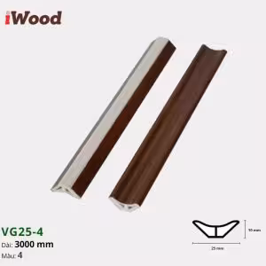 Nẹp Nhựa Góc Âm Iwood VG25-4