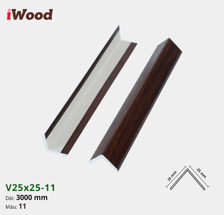 Nẹp Nhựa Iwood V25-11 Nẹp Nhựa Iwood V25-11