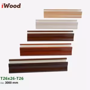 Nẹp Nhựa Vách Ngăn Iwood T26x26 T26