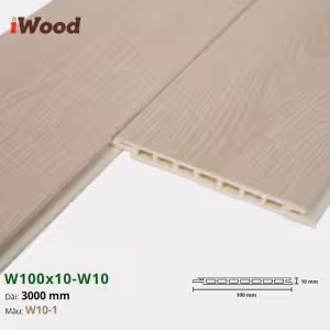 Lam Nhựa PVC W100x10 Iwood W10-1
