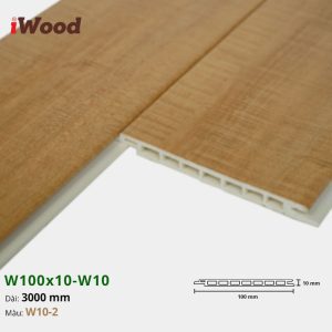 Lam Nhựa PVC W100x10 Iwood W10-2