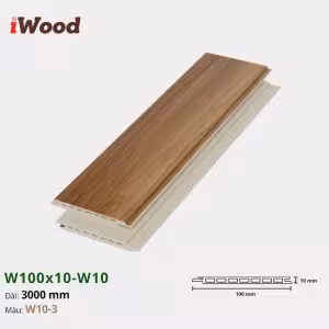 Lam Nhựa PVC W100x10 Iwood W10-3