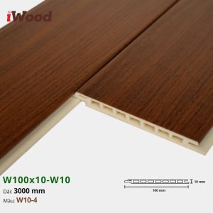 Lam Nhựa PVC W100x10 Iwood W10-4