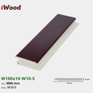 Lam Nhựa PVC W100x10 Iwood W10-5