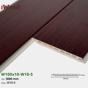 Lam Nhựa PVC W100x10 Iwood W10-5