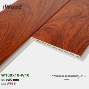 Lam Nhựa PVC W100x10 Iwood W10-6
