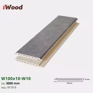 Lam Nhựa PVC W100x10 Iwood W10-8