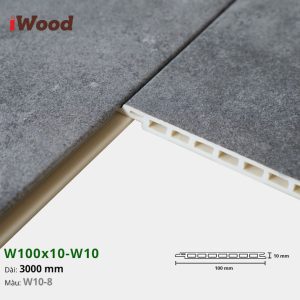 Lam Nhựa PVC W100x10 Iwood W10-8