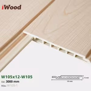 Lam Nhựa PVC W105x12 Iwood W105-1