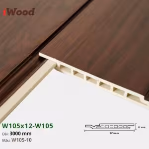Lam Nhựa PVC W105x12 Iwood W105-10