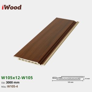 Lam Nhựa PVC W105x12 Iwood W105-4