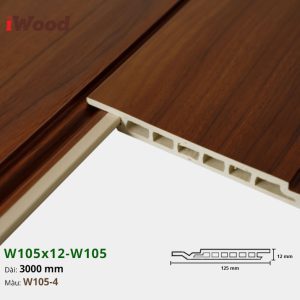Lam Nhựa PVC W105x12 Iwood W105-4