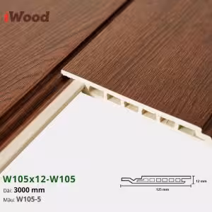 Lam Nhựa PVC W105x12 Iwood W105-5