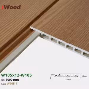 Lam Nhựa PVC W105x12 Iwood W105-7