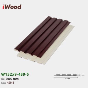 Lam Nhựa PVC 3 Sóng Thấp W152x9 Iwood 4S9-5