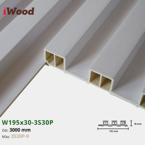 Lam Nhựa PVC 3 Sóng Cao W195x30 Iwood 3S30P-9