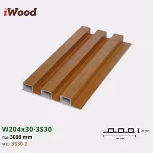 Lam Nhựa PVC 3 Sóng Cao W204x30 Iwood 3S30-2