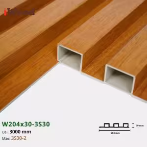 Lam Nhựa PVC 3 Sóng Cao W204x30 Iwood 3S30-2