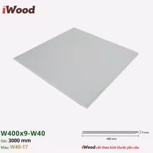 Nhựa PVC Vân Gỗ W400x9 Iwood W40-17