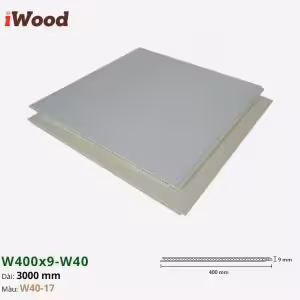 Nhựa PVC Vân Gỗ W400x9 Iwood W40-17