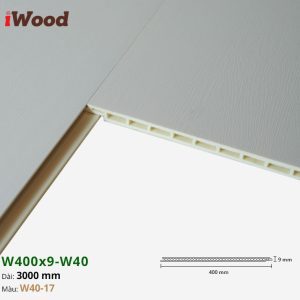 Nhựa PVC Vân Gỗ W400x9 Iwood W40-17