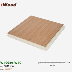 Nhựa PVC Vân Gỗ W400x9 Iwood W40-2