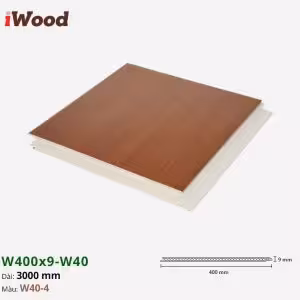 Nhựa PVC Vân Gỗ W400x9 Iwood W40-4