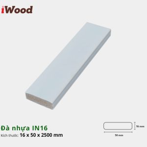 Thanh Đà Nhựa Iwood IN16 16x50mm