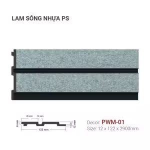 Tấm Ốp Nhựa PS Lam Sóng PWM-01