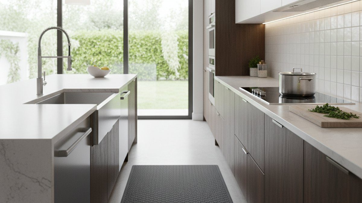 Thảm chống trượt ở khu vực bếp gia đình