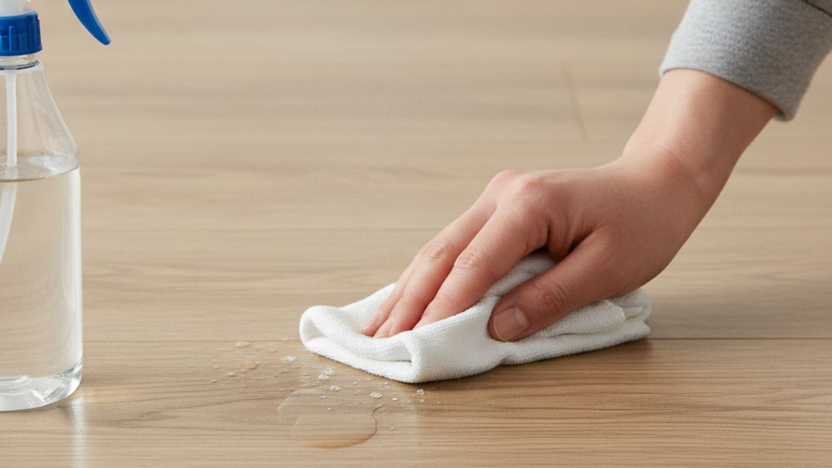 Hướng dẫn vệ sinh vết bẩn nhỏ trên sàn nhựa tại nhà