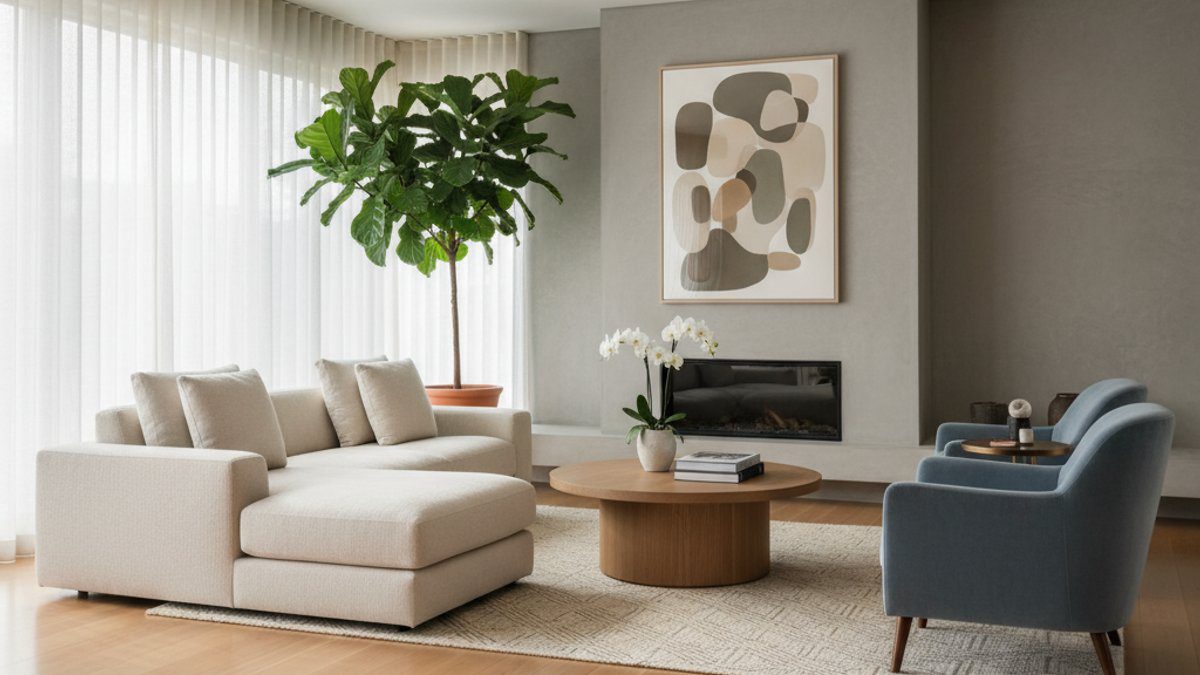 Không gian sống sang trọng với sàn gỗ tự nhiên hoàn hảo