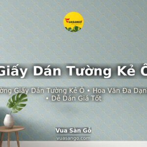 Giấy Dán Tường Kẻ Ô