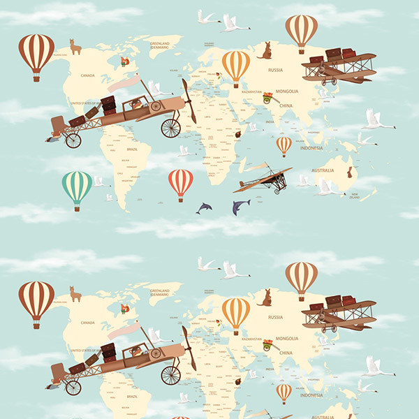 Giấy Dán Tường Hàn Quốc Trẻ Em Happy Stoy 2031-1