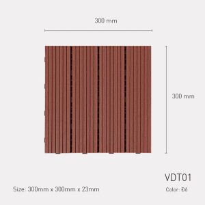 Vỉ Gỗ Nhựa Atwood VDT01 Màu Đỏ