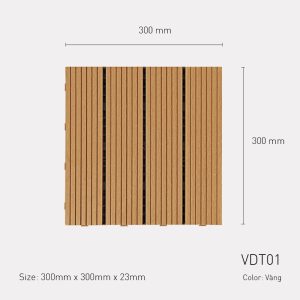 Vỉ Gỗ Nhựa Atwood VDT01 Màu Vàng