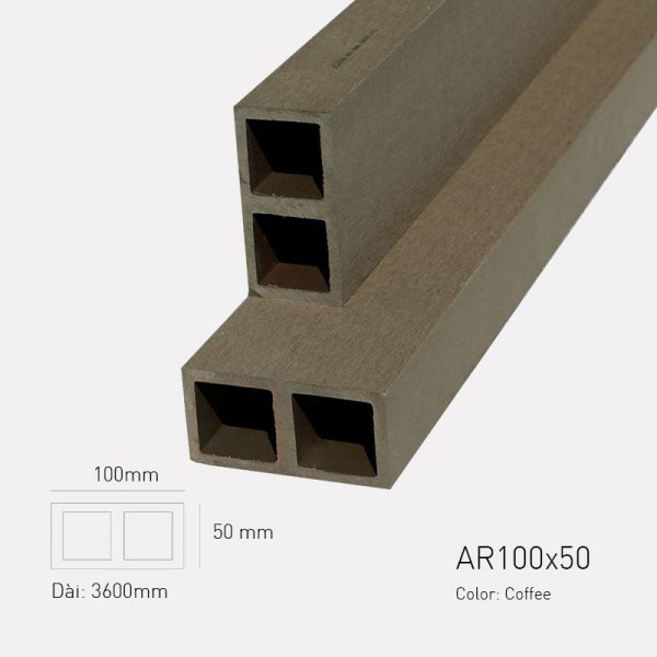 Gỗ Nhựa Awood AR100x50-Coffee