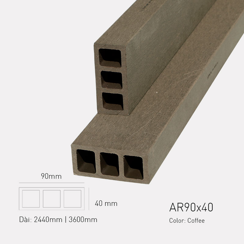 Gỗ Nhựa Awood AR90x40-Coffee