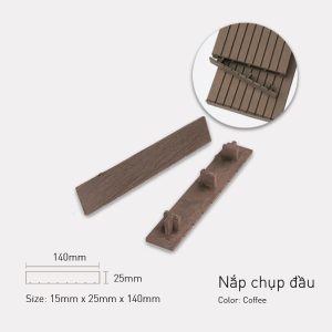 Phụ Kiện Nắp Chụp Đầu Sàn HD Màu Coffee