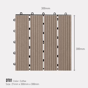 Vỉ Gỗ Nhựa Awood DT01 Màu Coffee
