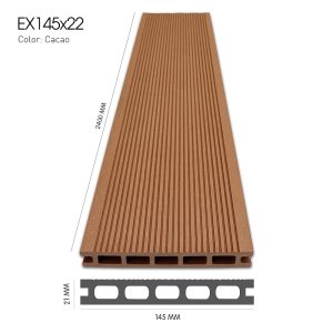 Sàn Gỗ Ngoài Trời Exwood EX145x22-Cacao