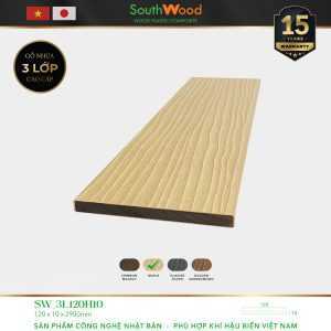 Gỗ nhựa ngoài trời South Wood SW-3L120H10-MAPLE