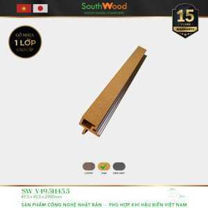 Gỗ nhựa ngoài trời South Wood SW-V49.5H49.5-Teak