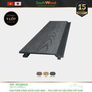 Gỗ nhựa ngoài trời South Wood SW-W148H21-Deep Grey