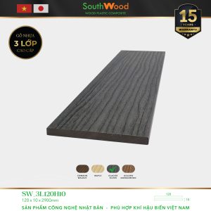 Gỗ Nhựa SouthWood 3L120H10 Glacier Silver