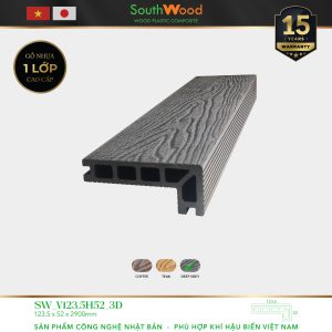 Gỗ Nhựa SouthWood V123.5H52 3D Deep Grey