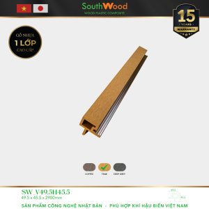 Gỗ Nhựa SouthWood V49.5H45.5 Teak