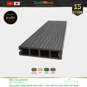 Sàn Gỗ SouthWood 3L145H30 Glacier Silver