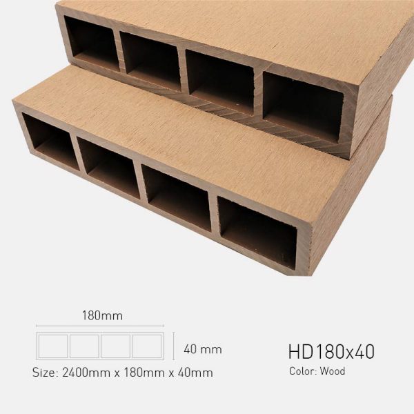 Lam Gỗ Nhựa Ngoài Trời TPWood HD180x40-Wood